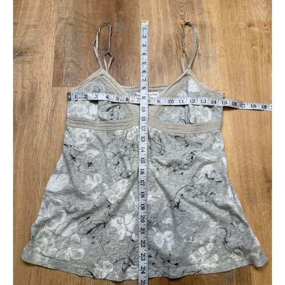Y2K Abercrombie & Fitch Floral Babydoll Lace Trim Cami Top M - Picture 3 of 6